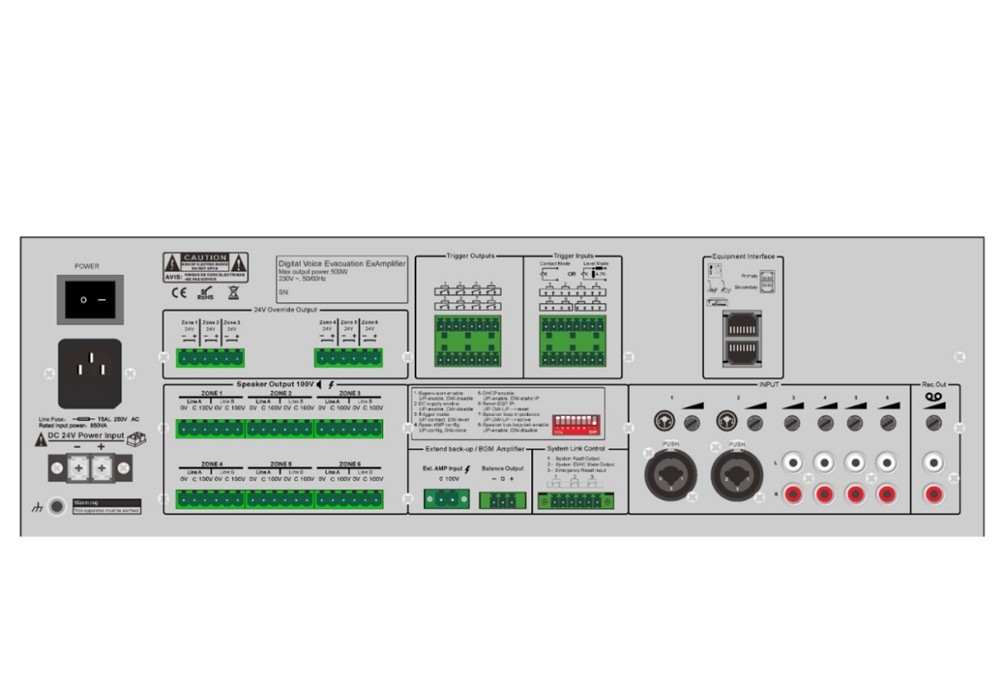 Bộ mở rộng kèm công suất 500W CMX Model: EVAC-500RT