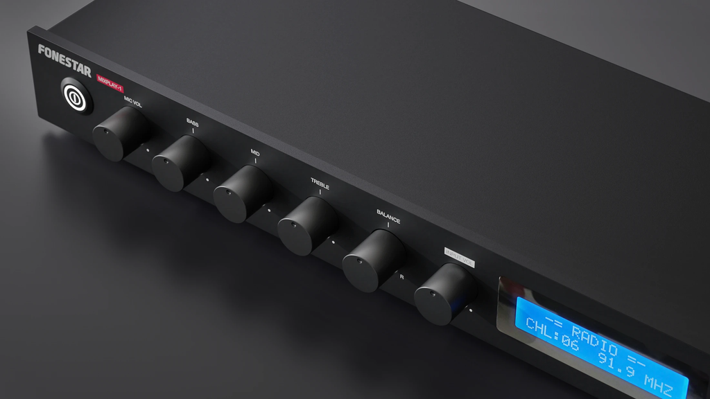 Máy nghe nhạc Bluetooth®/USB/FM có chức năng ghi âm và trộn âm thanh FONESTAR MIXPLAY-1