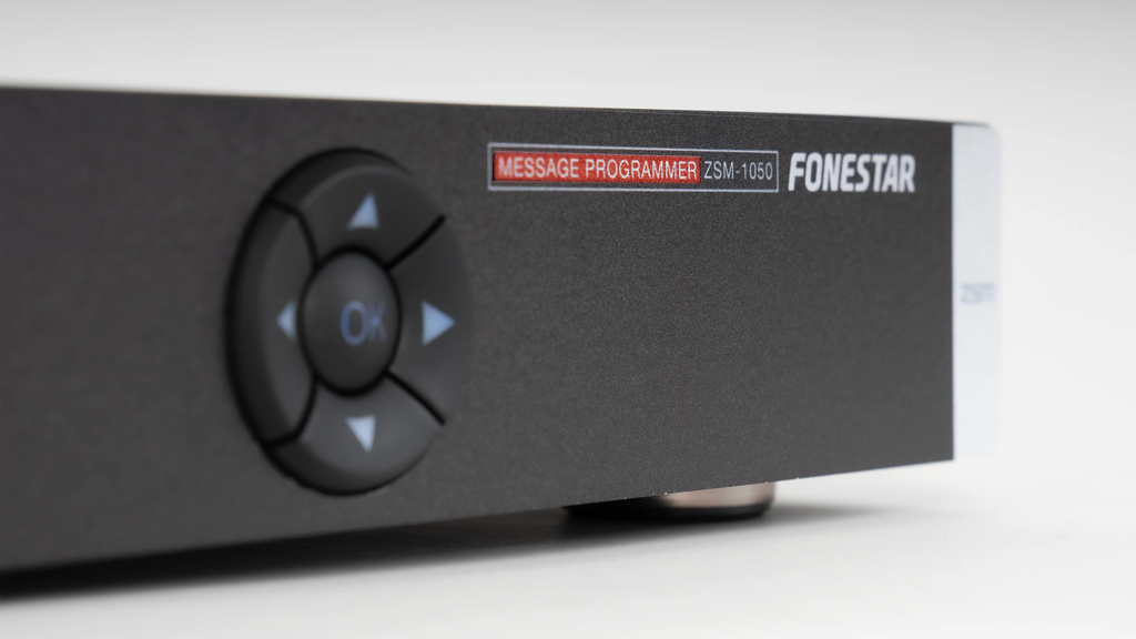 Bộ lập trình tin nhắn, trình phát nhạc nền và máy khách SIP đầu ra 4 zone FONESTAR ZSM-1050