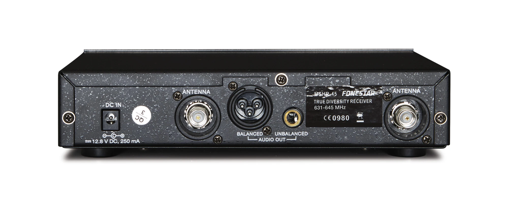 Bộ thu micro không dây 1 kênh UHF True Diversity FONESTAR MSHR-45-631