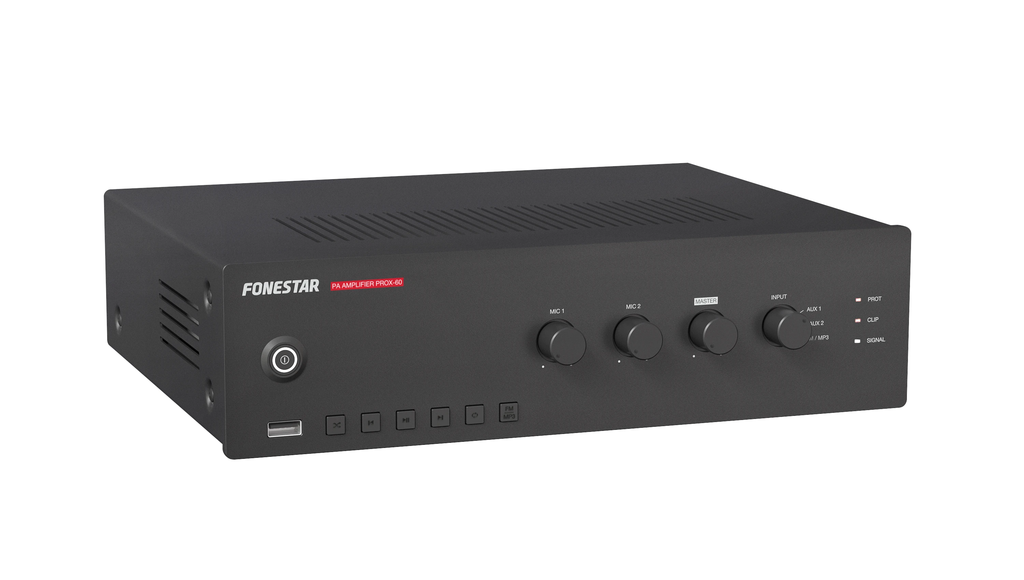 Bộ khuếch đại PA (Public Address) vùng đơn 60W FONESTAR PROX-60