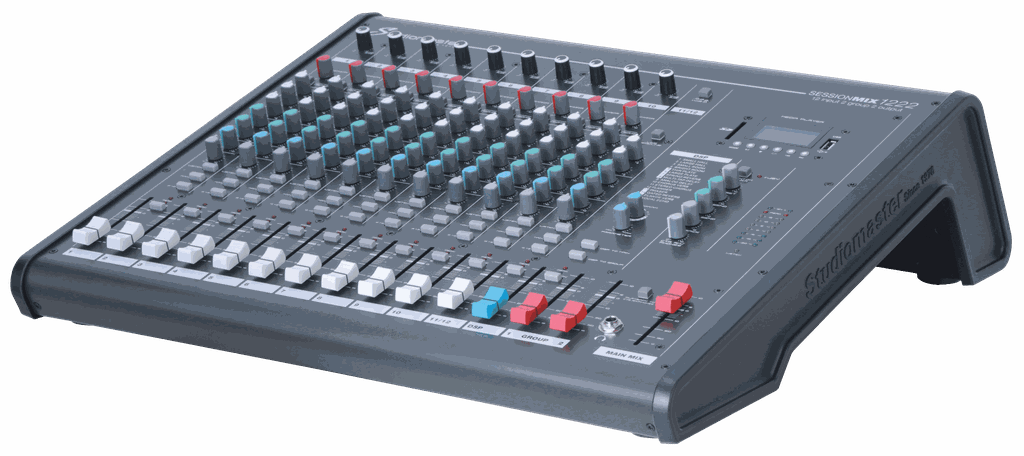 Bộ trộn analog 12 kênh có ngõ usb, sdcard StudioMaster SESSIONMIX 1222