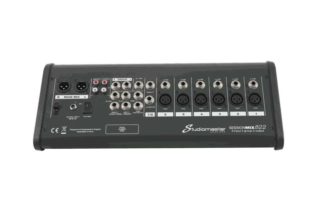 Bộ trộn analog 8 kênh có ngõ usb, sdcard StudioMaster SESSIONMIX 822