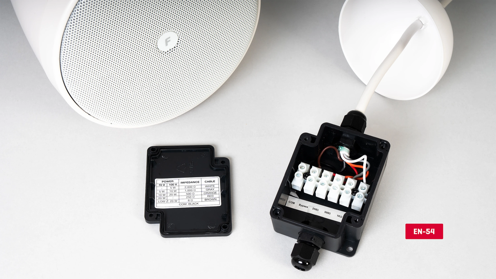 Loa treo hình cầu có biến áp công suất 20W tiêu chuẩn chống cháy EN-54 Fonestar Model: EF-322-EN