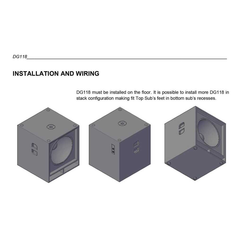 Loa Subwoofer LSS Model: SUB DG118