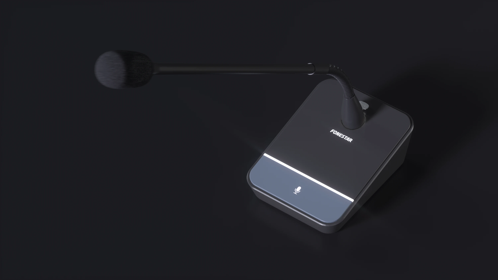 Micro cổ ngỗng có dây để bàn hiệu Fonestar Model: MIC-SCF-D