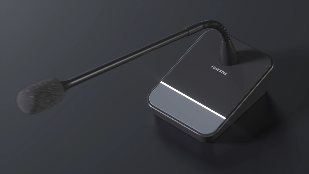 Microphone cổ ngỗng có dây để bàn Fonestar Model: MICSET-C45