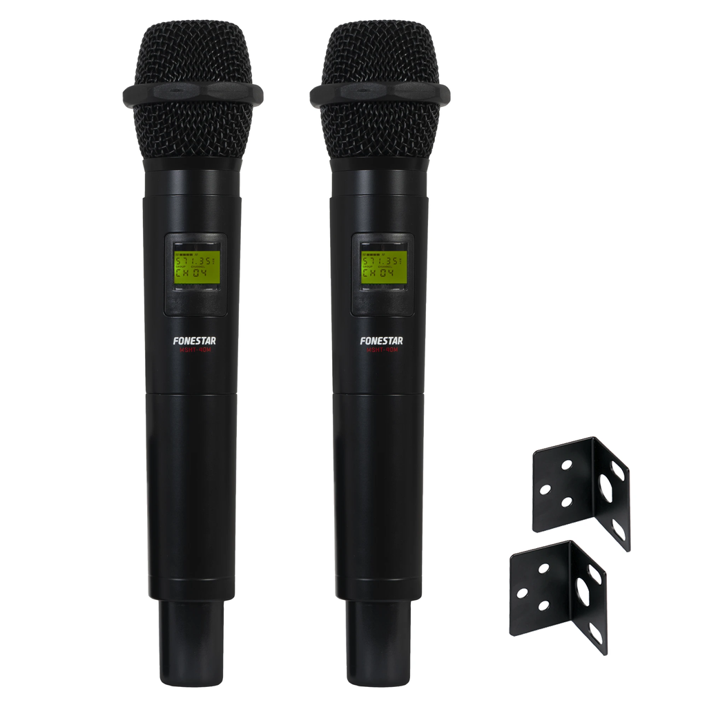 Bộ Micro không dây 2 kênh UHF - 2 micro tay cầm  FONESTAR MSH-895-631
