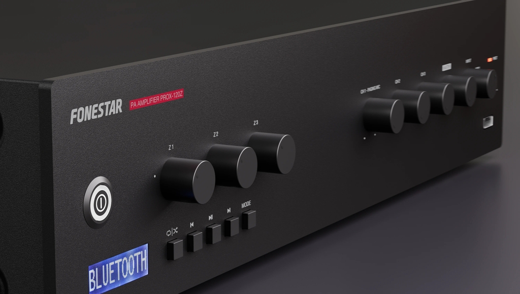 Bộ tăng âm thanh PA công suất 120W có Bluetooth/FM/USB FonestarModel: PROX-120Z