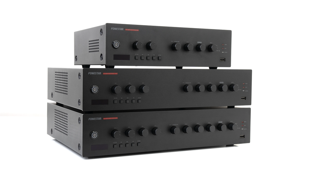 Bộ khuếch đại PA (Public Address) 4 zone 240W FONESTAR PROX-240Z