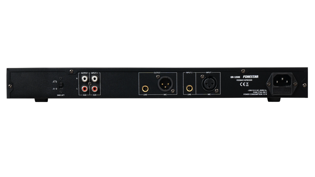 Bộ xử lý tín hiệu triệt tiêu phản hồi âm thanh Fonestar SR-1590