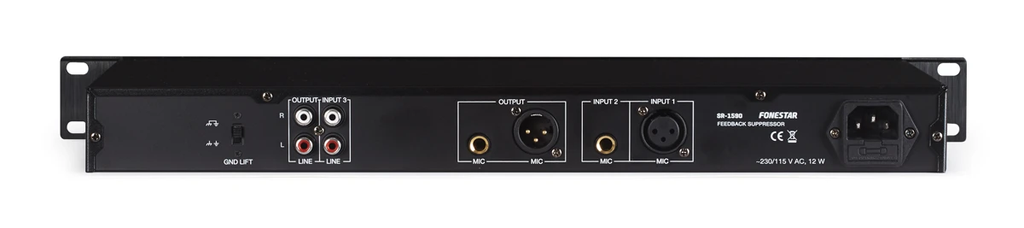 Bộ xử lý tín hiệu triệt tiêu phản hồi âm thanh Fonestar SR-1590
