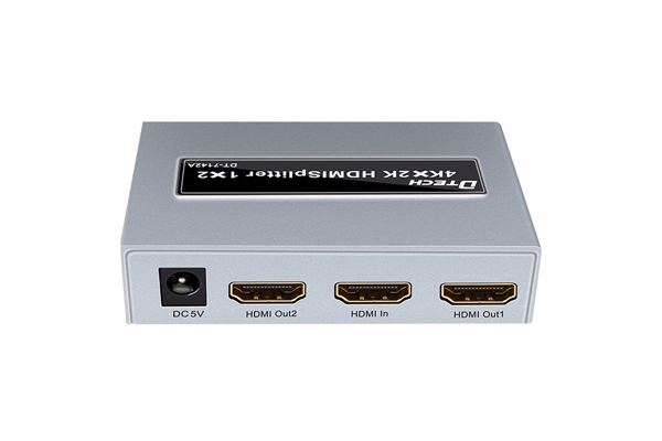 Bộ chia hình HDMI 4K (1 ra 2 ngõ) Dtech Model: DT-7142A(MS)