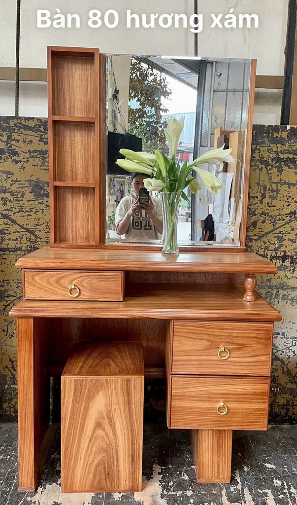 Bàn phấn hương xám MS 370
