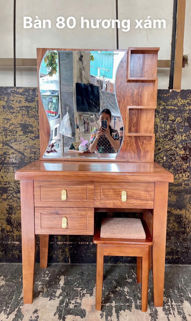 Bàn phấn hương xám MS 370