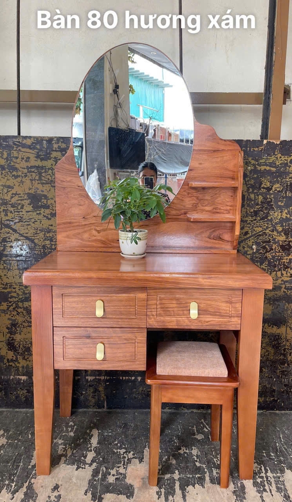 Bàn phấn hương xám MS 370