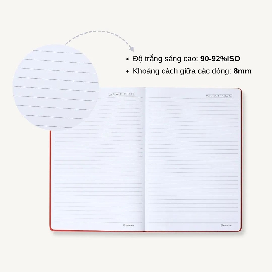 Sổ Da Hồng Hà H-Book 4638 A4 200Tr