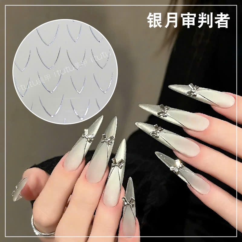 Stick dán móng tay cao cấp-sticker fench