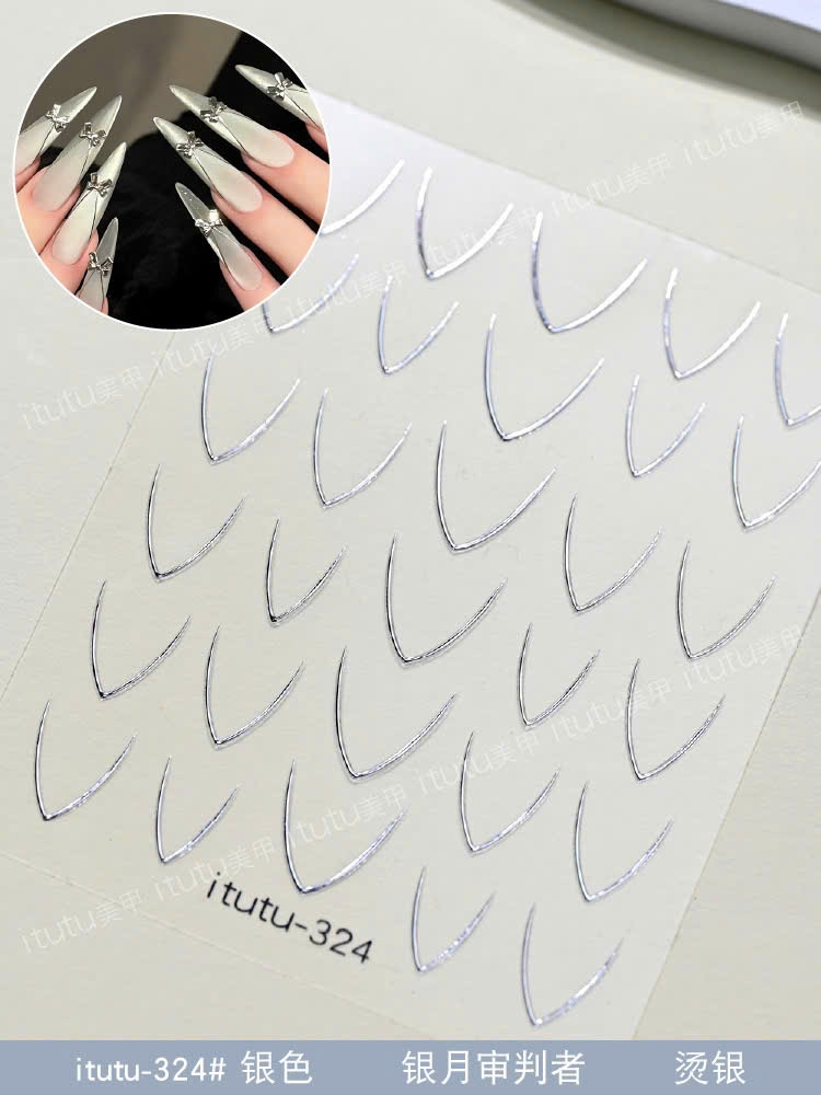 Stick dán móng tay cao cấp-sticker fench