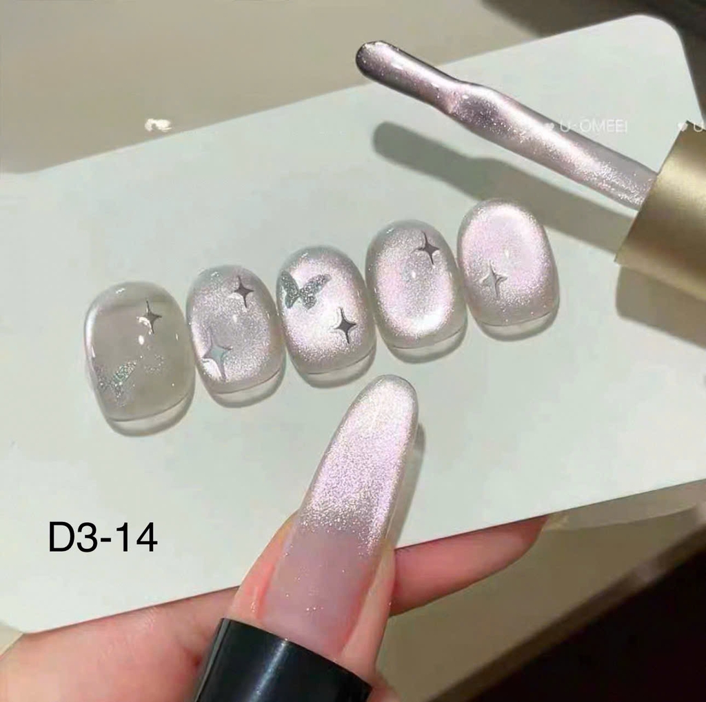 [Aurelia] Sơn gel mắt mèo ánh nước,ánh trăng tone hồng cam-sơn gel mắt mèo tím nhạt(mua 7 chai tặng kèm bảng màu)