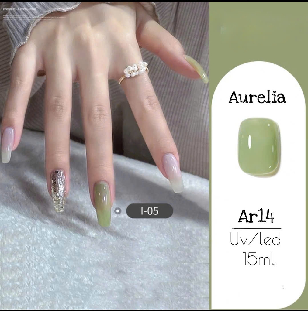 [Aurelia] Sơn gel tone xanh lá -Sơn gel bán lẻ màu