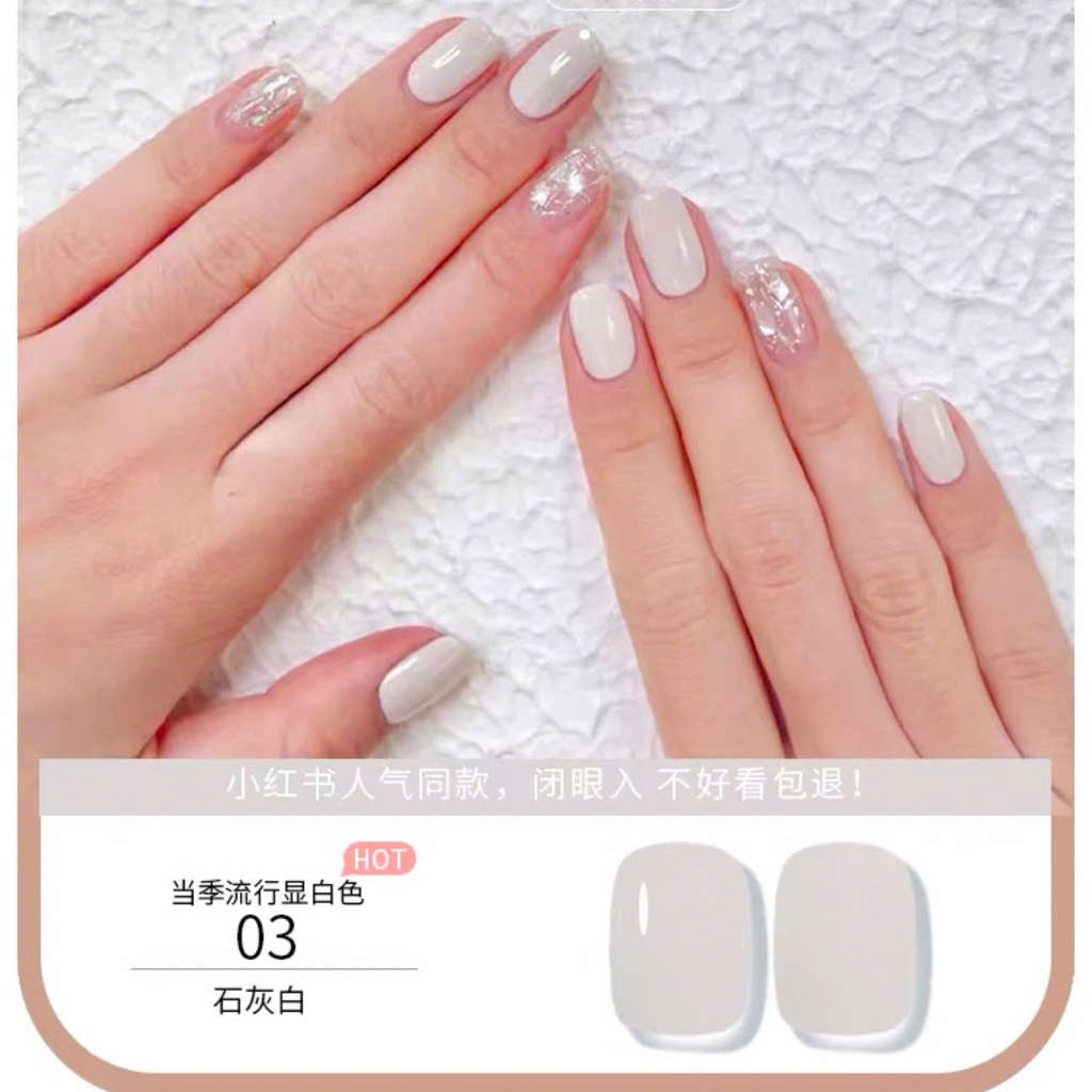 [Aurelia] Sơn gel trắng sữa-xanh kem-trắng sữa dâu