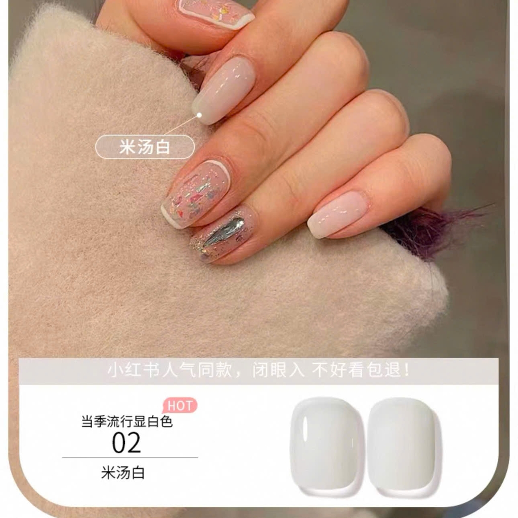 [Aurelia] Sơn gel trắng sữa-xanh kem-trắng sữa dâu