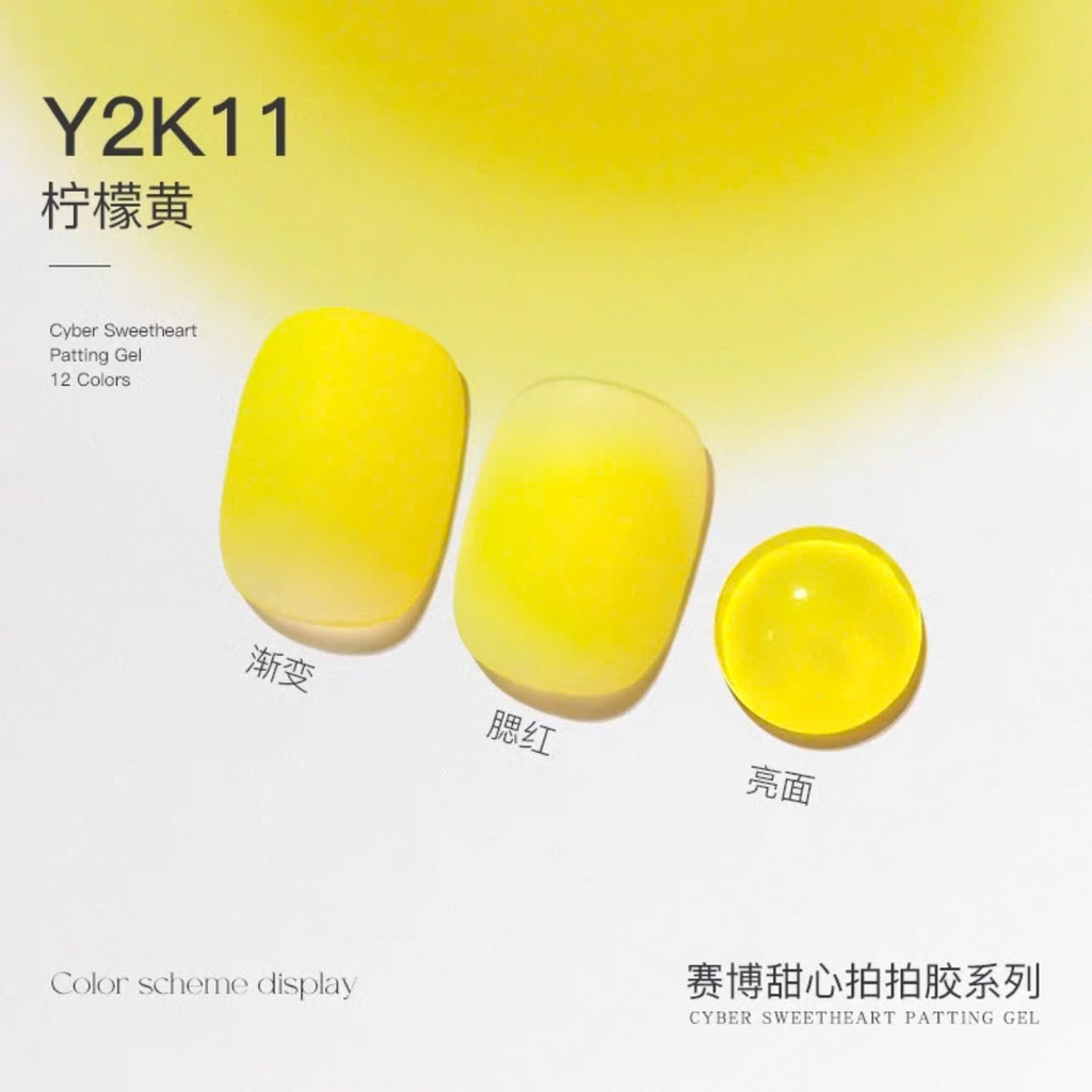 Hũ gel dặm tone neon-gel dặm tone màu nổi bật phong cách y2k