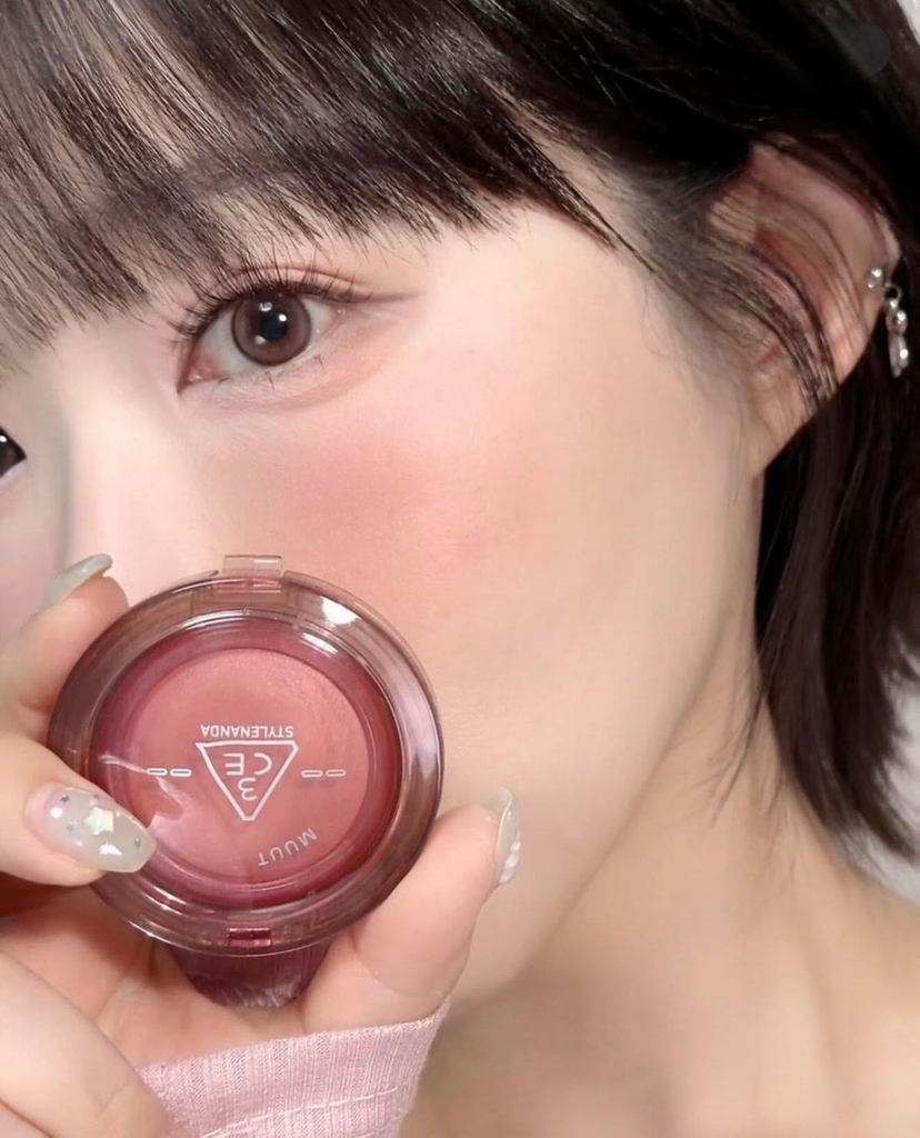 Má hồng 3CE Bouncy Blur Balm - #Pink Petal