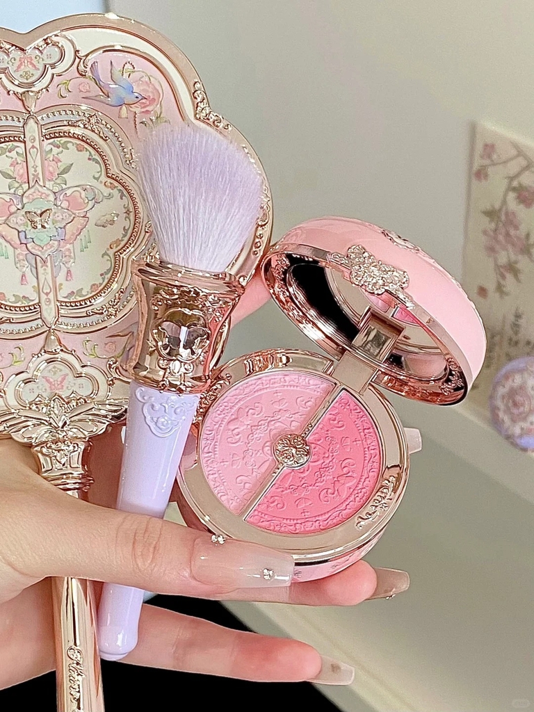 Má hồng FLOWER KNOWS butterfly cloud duo - #03 pastel lotus