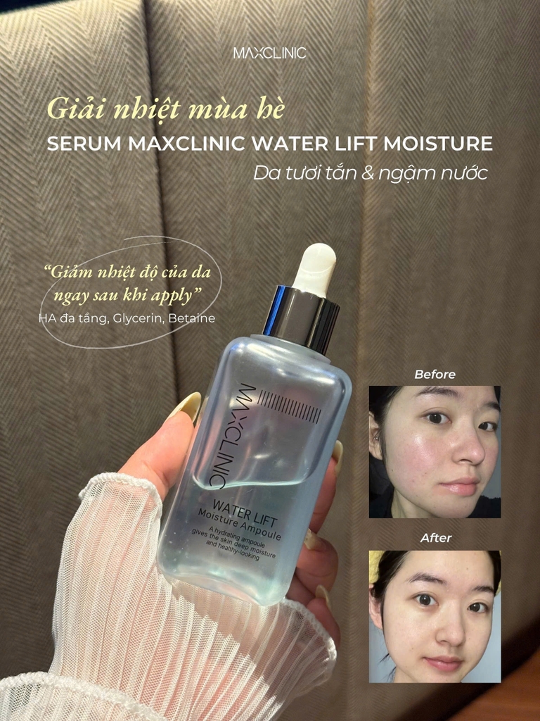 Serum dưỡng da MAXCLINIC Water Lift Moisture Ampoule - 100ml