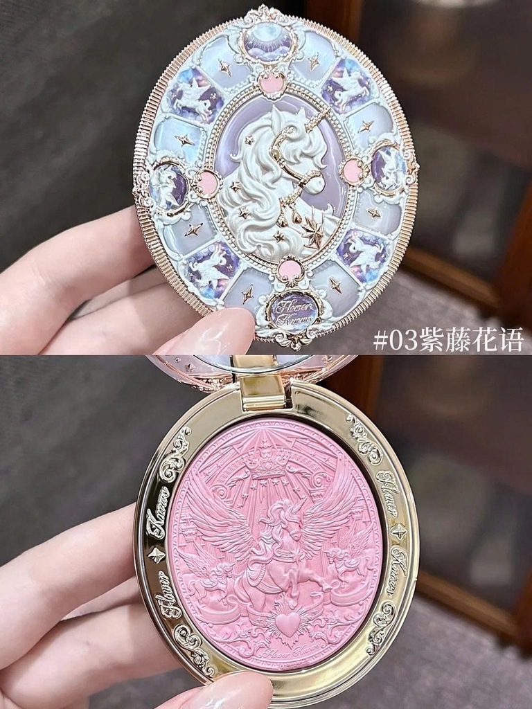 Má hồng FLOWER KNOWS knight unicorn - #03 wisteria whisper