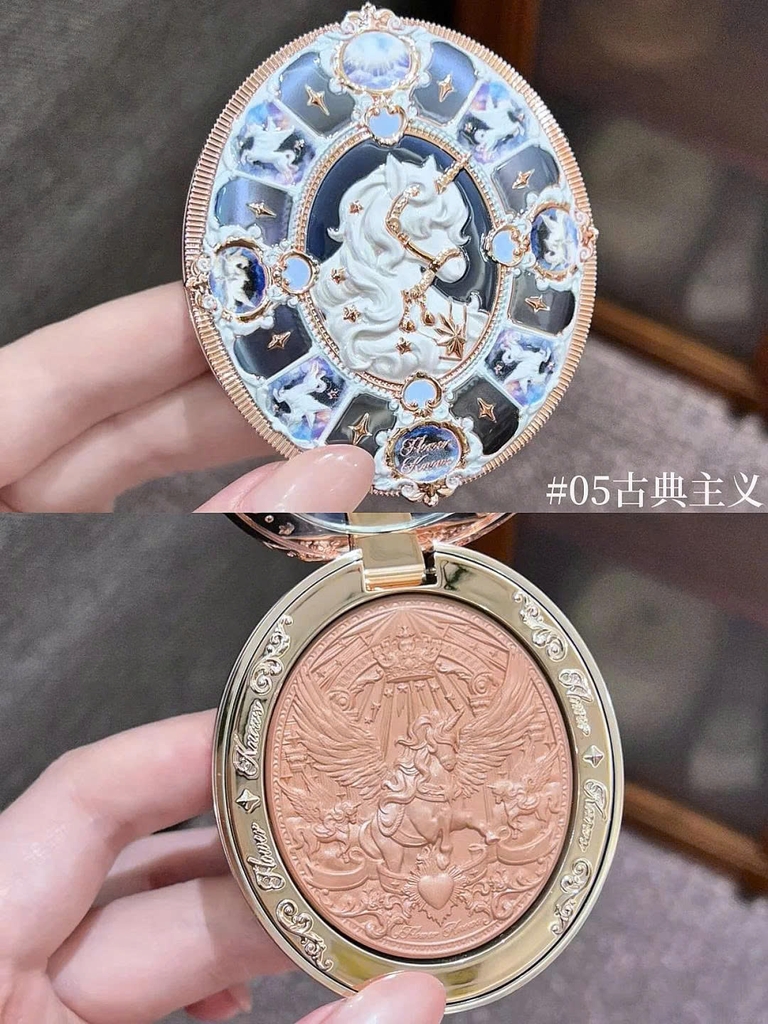 Má hồng FLOWER KNOWS knight unicorn - #05 glassic reverie
