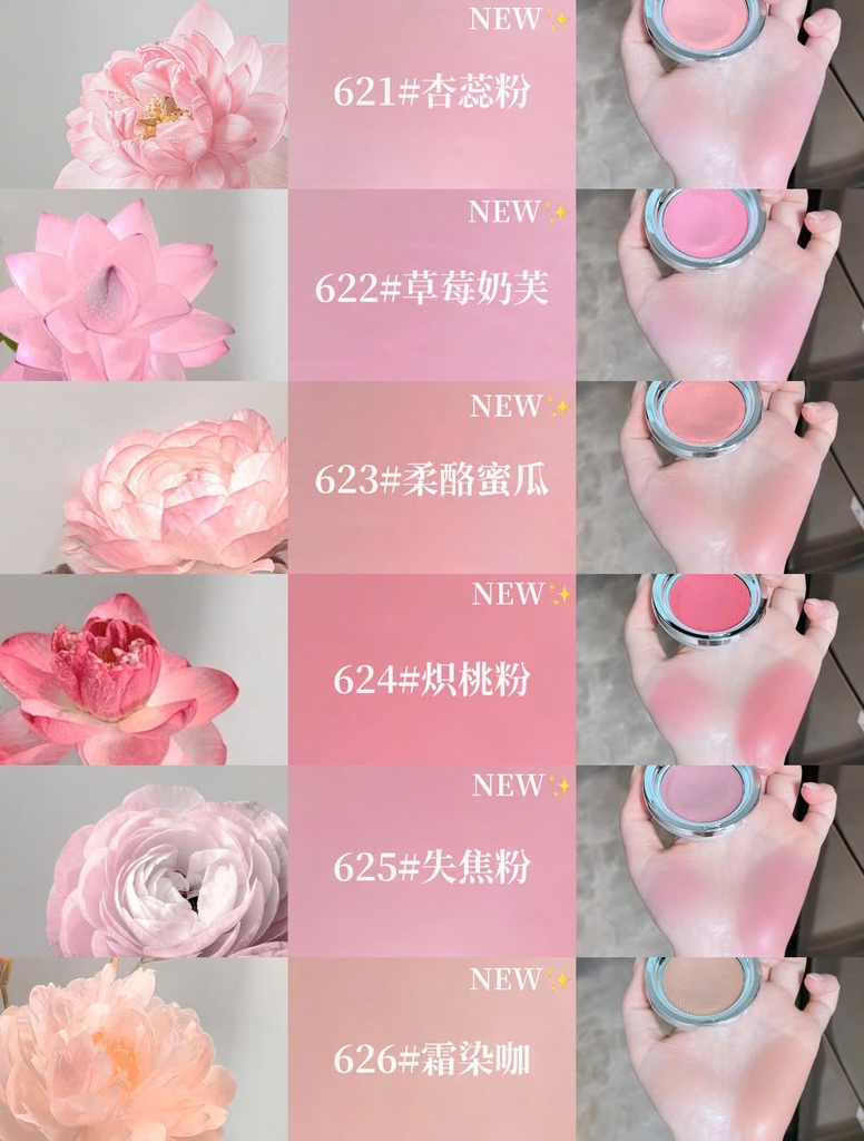 Má hồng SPENNY Matte Blush Cream - Màu 622 (vỏ xanh)