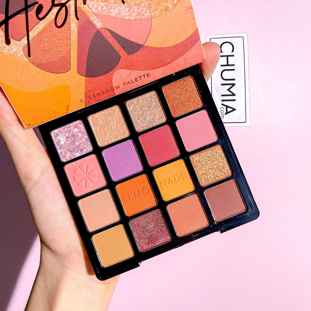 Phấn mắt LEMONADE aesthetic 16 ô - cam (bản 1)