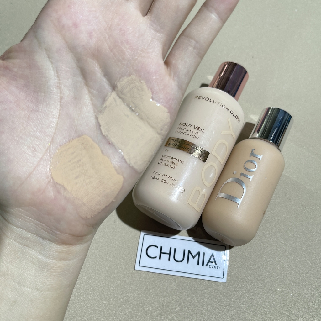 Kem nền REVOLUTION body veil foundation 120ml - #F2