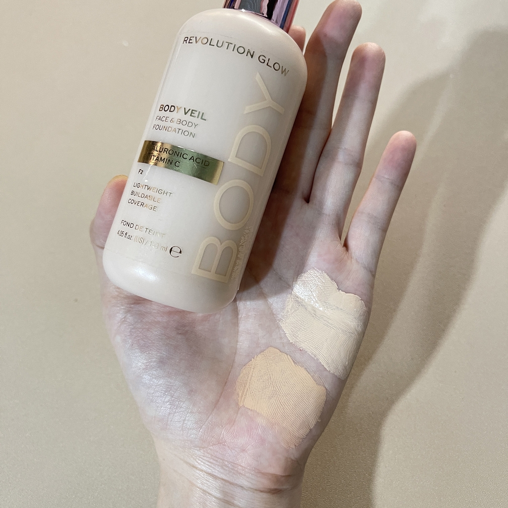 Kem nền REVOLUTION body veil foundation 120ml - #F2