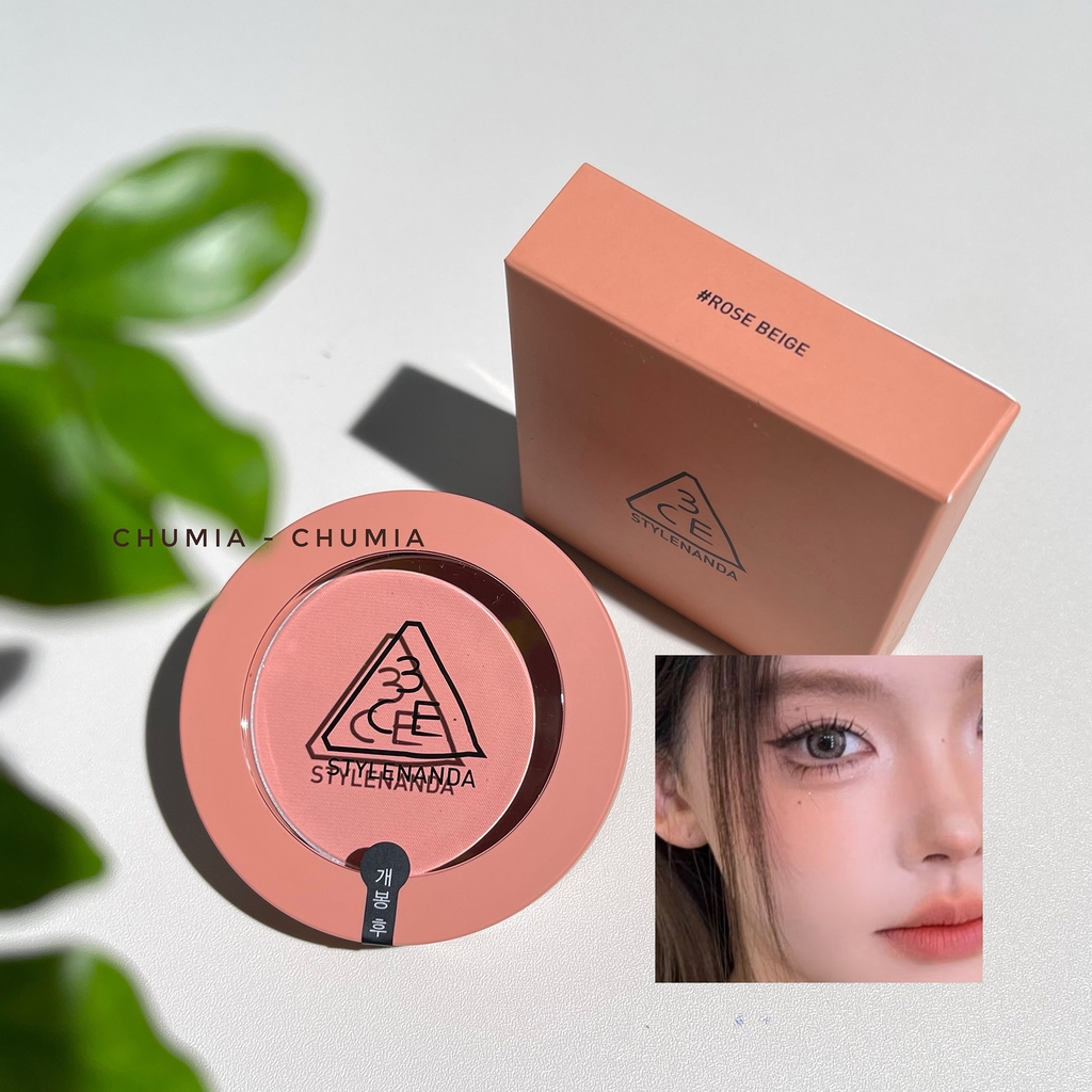 Má hồng 3CE face blush - rose beige