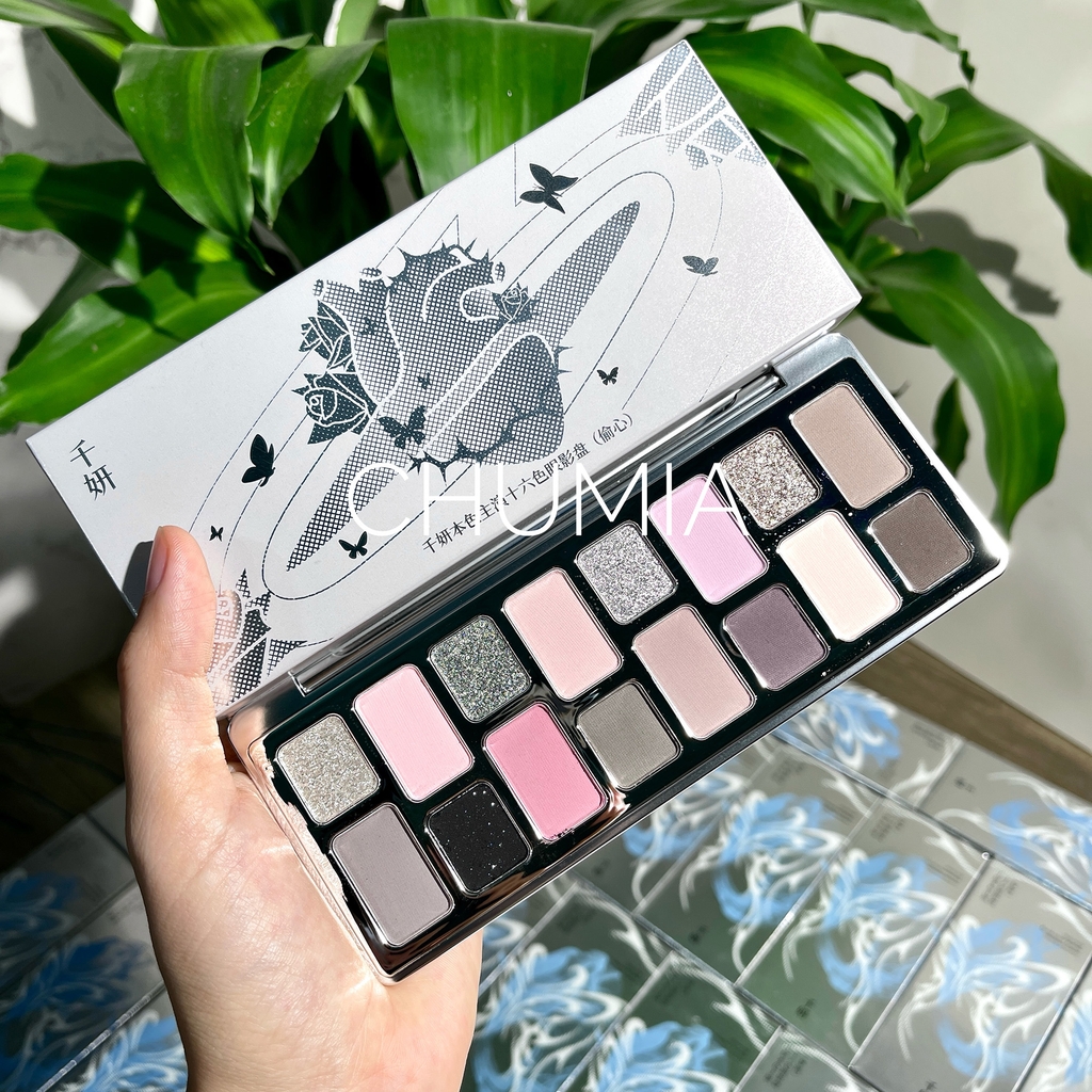 Phấn mắt Cheeryep Qianyan Natural Color 16 ô - #07 (tim xám)