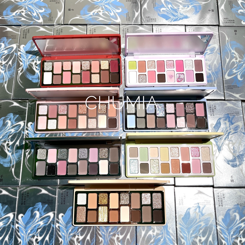 Phấn mắt Cheeryep Qianyan Natural Color 16 ô - #11 Nature (tia sét vàng)