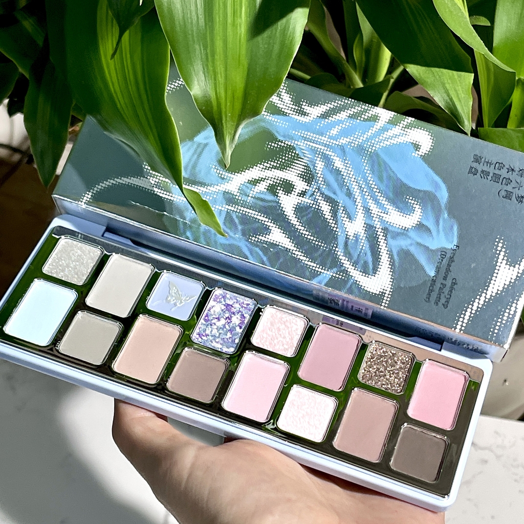 Phấn mắt Cheeryep Qianyan Natural Color 16 ô - #16 khói xanh trắng