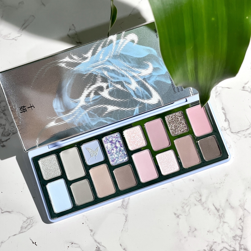 Phấn mắt Cheeryep Qianyan Natural Color 16 ô - #16 khói xanh trắng