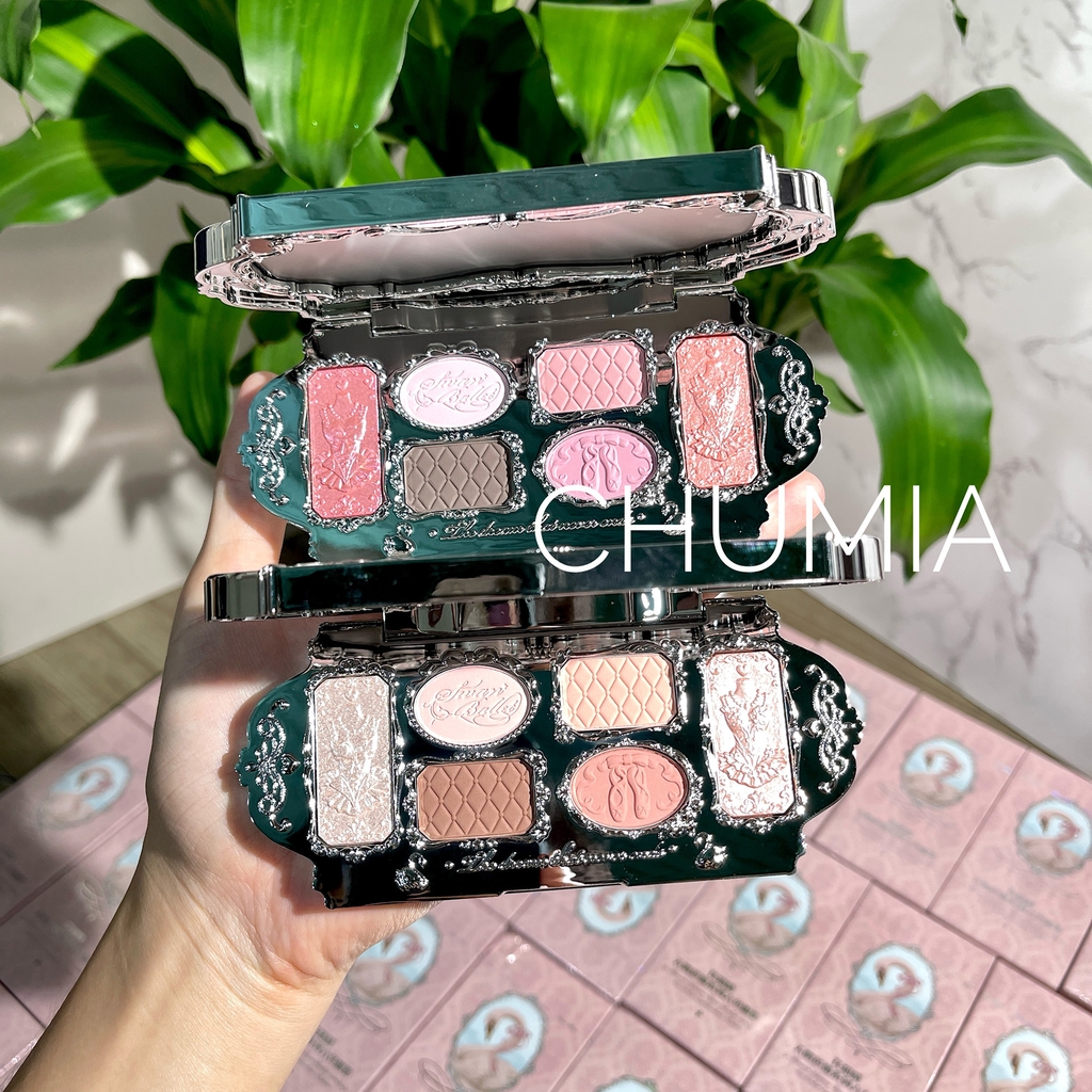 Phấn mắt FLOWER KNOWS swan ballet (thiên nga) 6ô - #01 white swan