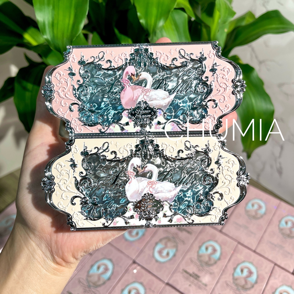 Phấn mắt FLOWER KNOWS swan ballet (thiên nga) 6ô - #03 pink swan