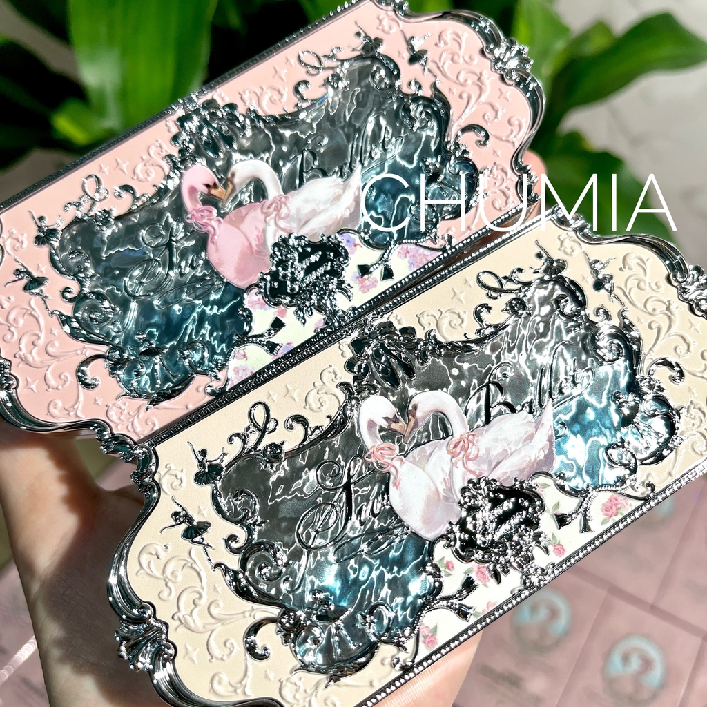 Phấn mắt FLOWER KNOWS swan ballet (thiên nga) 6ô - #03 pink swan