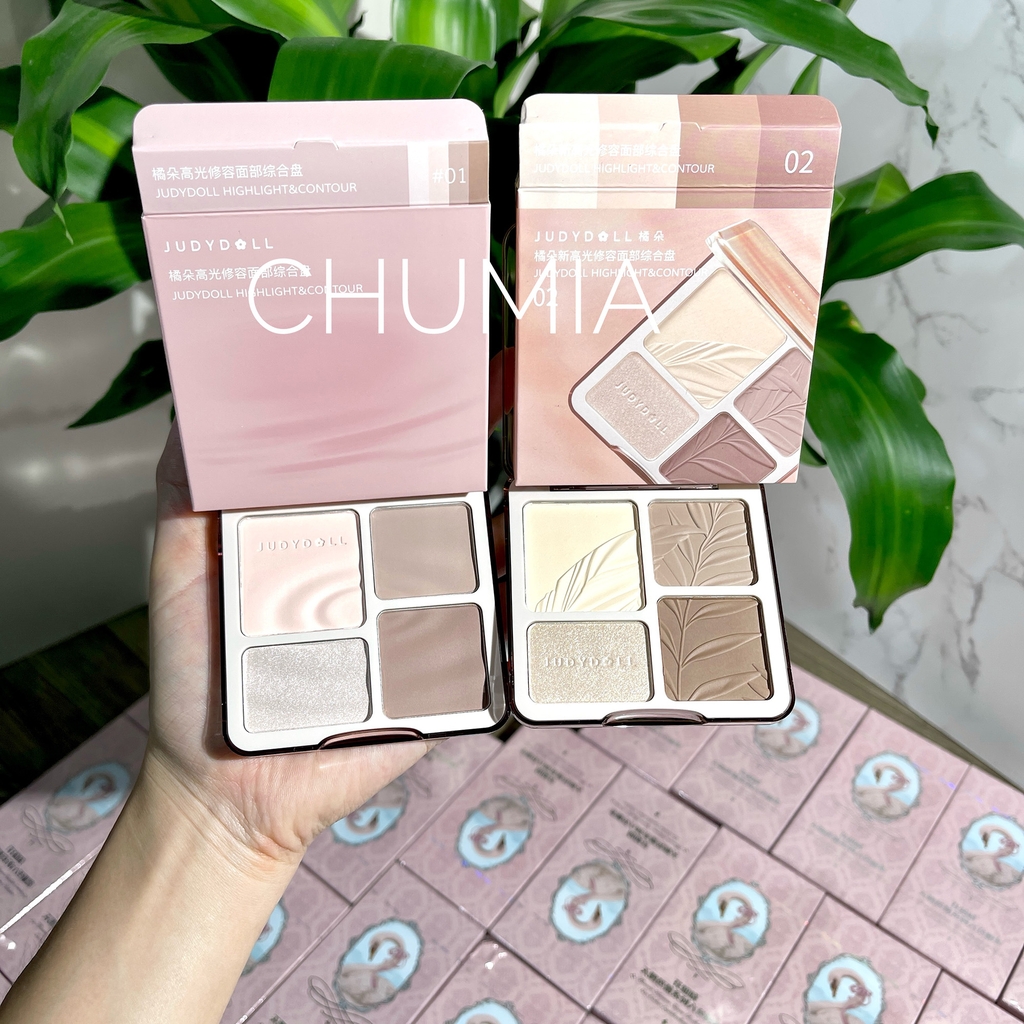 Bắt sáng + tạo khối JUDYDOLL highlight & contour - #02