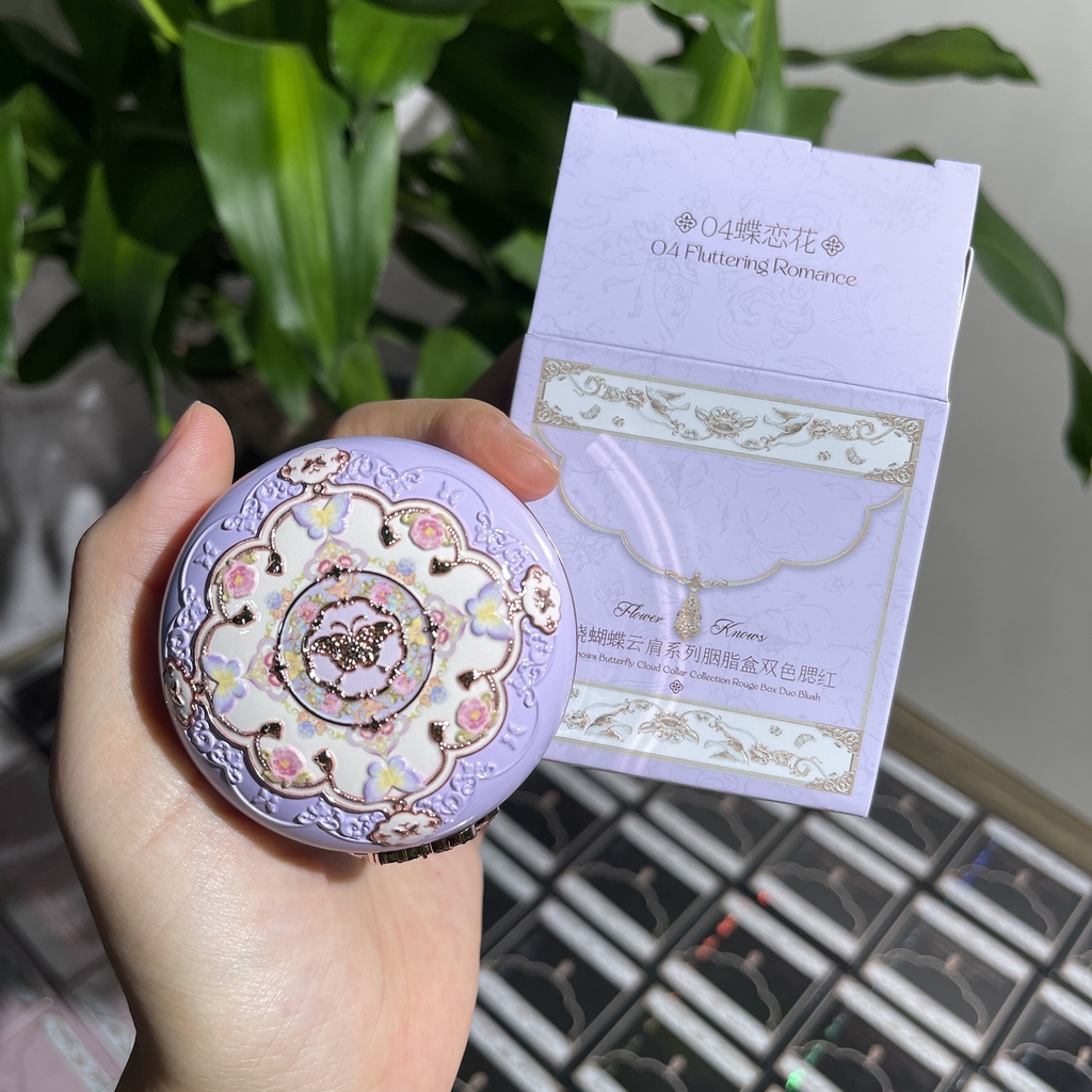 Má hồng FLOWER KNOWS butterfly cloud duo - #04 fluttering romance