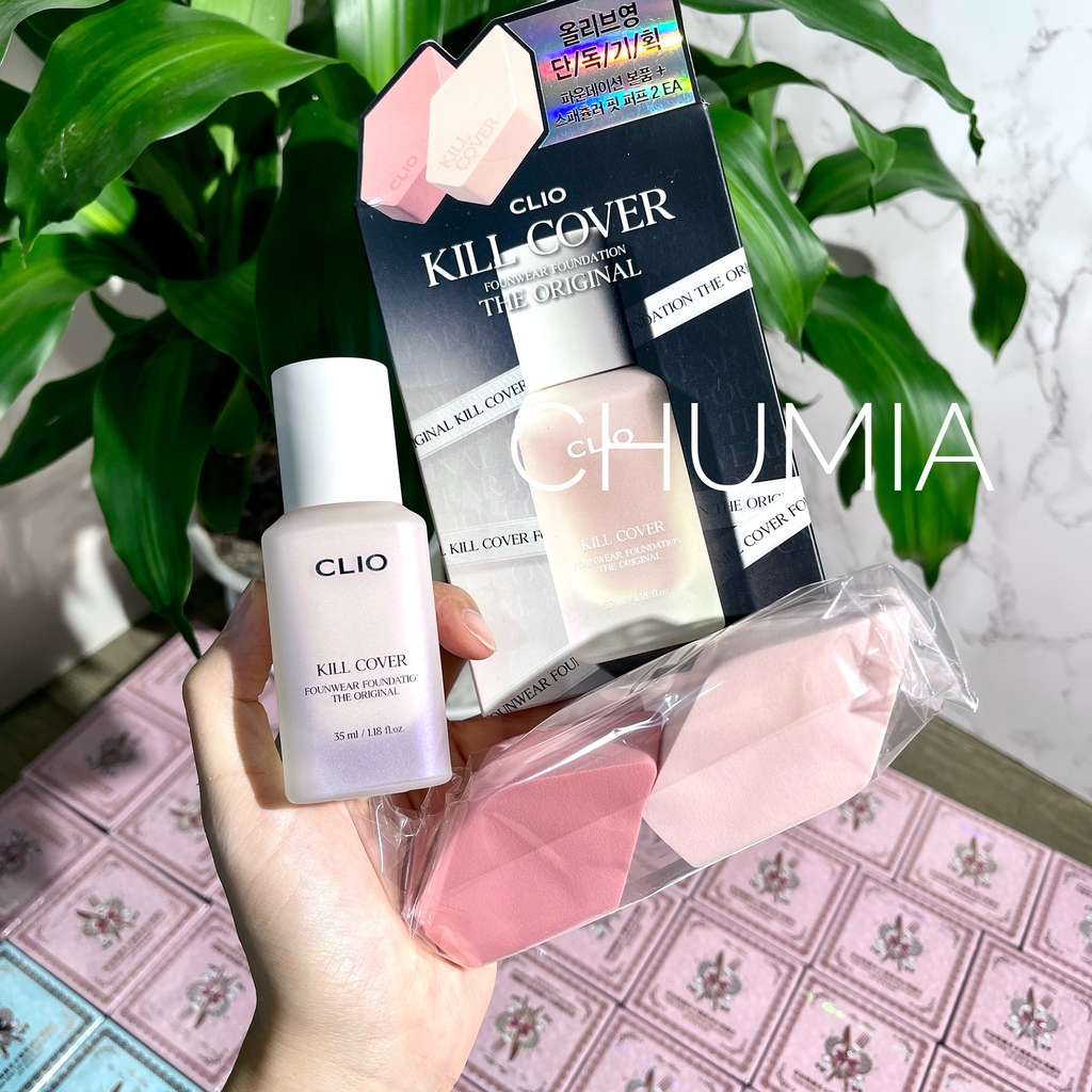 Kem nền CLIO kill cover the original (+kèm 2 mút) - #19N porcelain