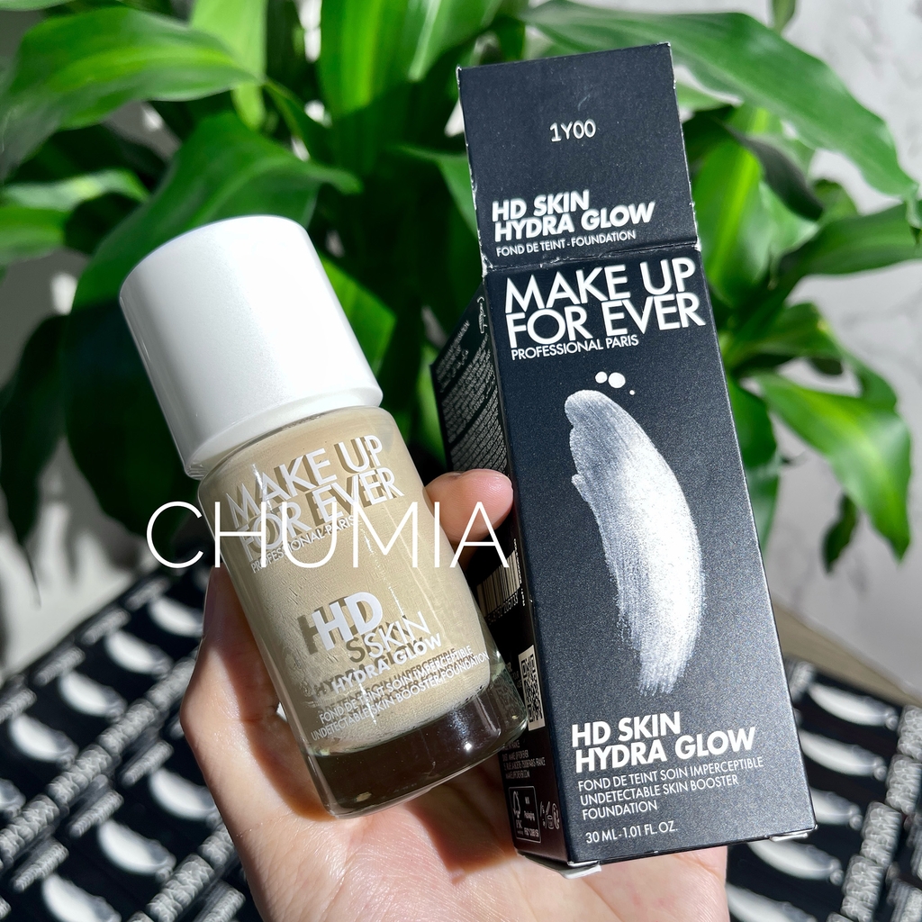 Kem nền MAKE UP for ever hd skin hydra glow 30ml - 1N00 (trắng)