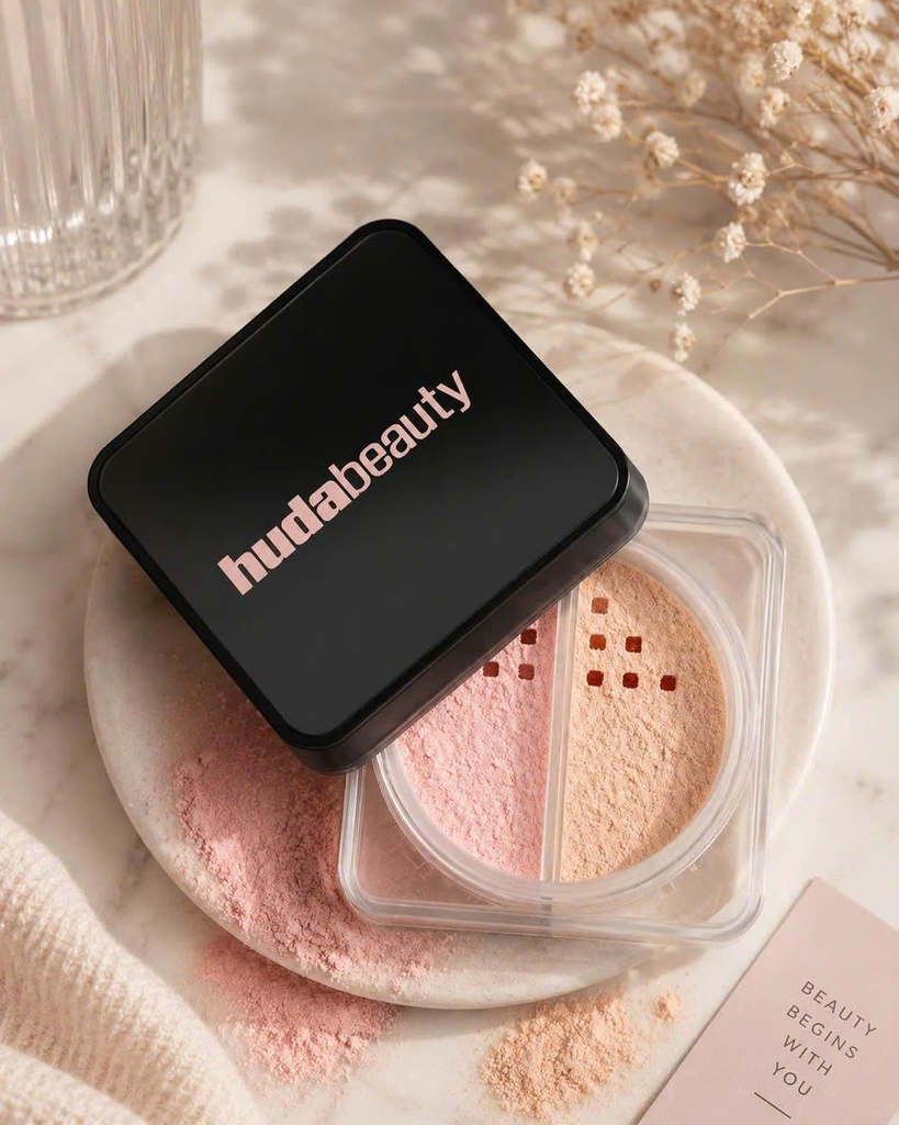 Phấn phủ HUDA easy bake duo 2*6.5g - #cherry peach